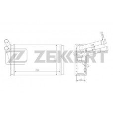 MK-5009 ZEKKERT Теплообмінник обігрів салону