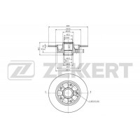 BS-5877BZ ZEKKERT Гальмівний диск