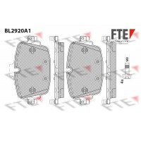9011163 FTE Комплект гальмівних колодок дисковий гальм