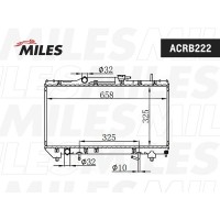 ACRB222 MILES Радіатор охолодження двигуна