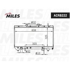 ACRB222 MILES Радіатор охолодження двигуна