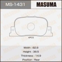MS-1431 MASUMA Комплект гальмівних колодок