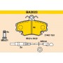 BA2023 BARUM Комплект гальмівних колодок дисковий гальм