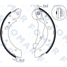 FO 9047 FOMAR Friction Комплект гальмівних колодок