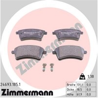 24693.185.1 ZIMMERMANN Комплект гальмівних колодок дисковий гальм