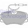LP564 DELPHI Комплект гальмівних колодок дисковий гальм