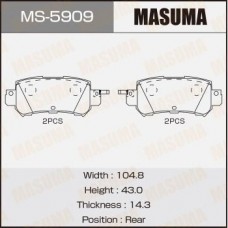 MS-5909 MASUMA Комплект гальмівних колодок
