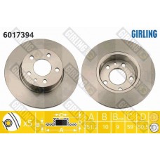 6017394 GIRLING Гальмівний диск