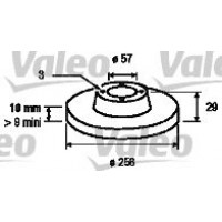 186131 VALEO Гальмівний диск