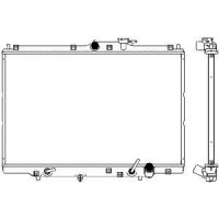3211-1005 SAKURA Automotive Радіатор охолодження двигуна