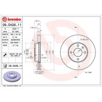 09.D426.11 BREMBO Гальмівний диск