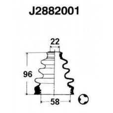 J2882001 NIPPARTS Комплект пыльника, Привідний вал