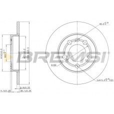 CD7155S BREMSI Гальмівний диск