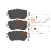 704-13112 IAP QUALITY PARTS Комплект гальмівних колодок дисковий гальм