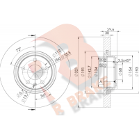 78RBD24085 R BRAKE Гальмівний диск