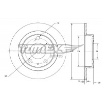 TX 73-65 TOMEX Brakes Гальмівний диск