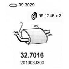 32.7016 ASSO Глушник вихлопних газів кінцевий