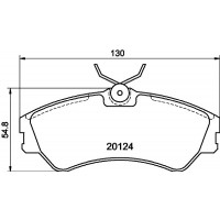 MDB1537 MINTEX Комплект гальмівних колодок дисковий гальм
