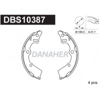 DBS10387 DANAHER Комплект гальмівних колодок