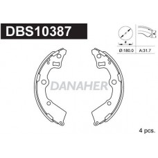 DBS10387 DANAHER Комплект гальмівних колодок