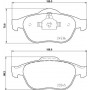 8DB 355 013-241 HELLA Комплект гальмівних колодок, дискове гальмо