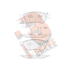 RB1725 R BRAKE Комплект гальмівних колодок дисковий гальм