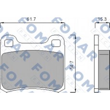 FO 474185 FOMAR Friction КомплеК т гальмівних колодок, дискове гальмо