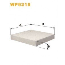 WP9216 WIX FILTERS Фільтр повітря у внутрішньому просторі