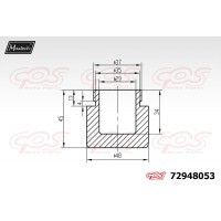 72948053 MAXTECH Поршень корпус скоби гальма