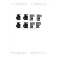 8105 101627 TRISCAN Комплектуючі колодки дискового гальма