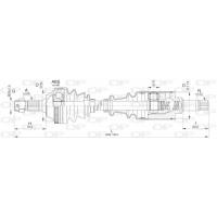 DRS6265.00 OPEN PARTS Привідний вал