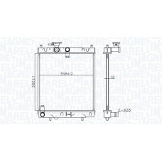 350213176400 MAGNETI MARELLI Радіатор охолодження двигуна