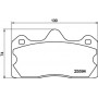 8DB 355 020-391 HELLA Комплект гальмівних колодок, дискове гальмо