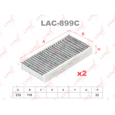 LAC-899C LYNXauto Фільтр повітря у внутрішньому просторі