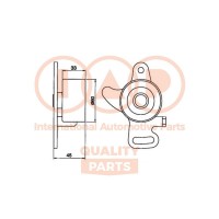 127-10050 IAP QUALITY PARTS Натяжний ролик ремінь ГРМ