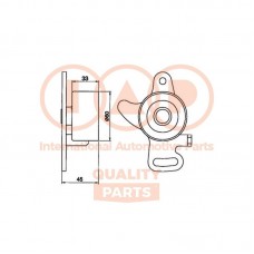 127-10050 IAP QUALITY PARTS Натяжний ролик ремінь ГРМ