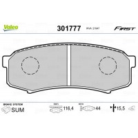 301777 VALEO Комплект гальмівних колодок дисковий гальм