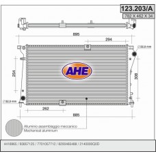 123.203/A AHE Радіатор охолодження двигуна