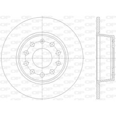 BDR2865.10 OPEN PARTS Гальмівний диск