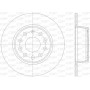 BDR2865.10 OPEN PARTS Гальмівний диск