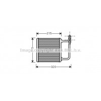 MSA6451 AVA QUALITY COOLING Теплообмінник обігрів салону