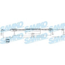 C0630B SAMKO Тросик, cтояночный тормоз