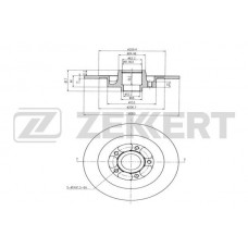 BS-5870 ZEKKERT Гальмівний диск