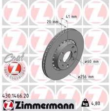 430.1466.20 ZIMMERMANN Гальмівний диск