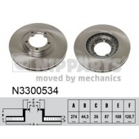 N3300534 NIPPARTS Гальмівний диск