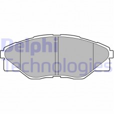 LP2496 DELPHI Комплект гальмівних колодок дисковий гальм