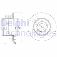 BG2738 DELPHI Гальмівний диск