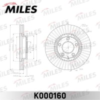 K000160 MILES Гальмівний диск