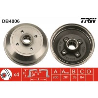 DB4006 TRW Гальмівний барабан