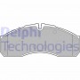 LP2042 DELPHI Комплект гальмівних колодок дисковий гальм